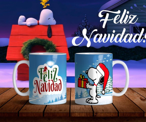 Tazas navideñas - Snoopy