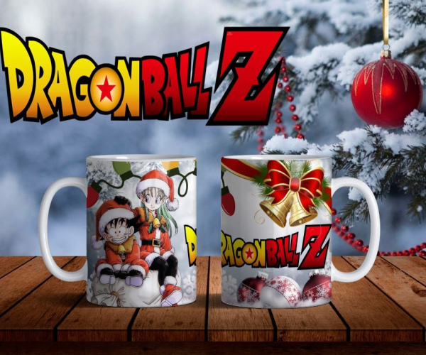 Tazas navideñas - Dragón ball Z